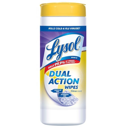 Dual Action Citrus Scent Anitbacterial Disinfectant 35 Ct